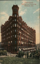 Hotel Rennert, Saratoga and Liberty Sts Postcard