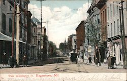 West Washington St. Hagerstown, MD Postcard Postcard Postcard