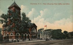 View Showing Post Office and Mint Postcard