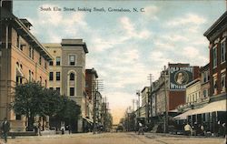 South Elm Street, Looking South Greensboro, NC Postcard Postcard Postcard