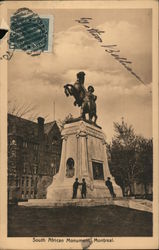 South African Monument Montreal, QB Canada Misc. Canada Postcard Postcard Postcard