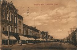Commercial Street View Emporia, KS Postcard Postcard Postcard