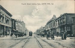 Fourth Street Looking East Postcard