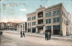 Elk's Building Library and Club Postcard