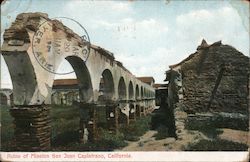 Ruins of Mission San Juan Capistrano California Postcard Postcard Postcard
