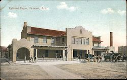 Railroad Depot Postcard