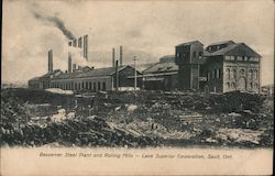 Bessemer Steel Plant and Rolling Mills - Lake Superior Corporation Postcard