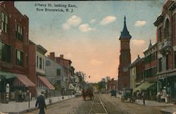 Albany St. Looking East Postcard