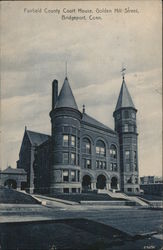 Fairfield County Court House, Golden Hill Street Postcard