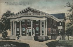 High School Building Postcard