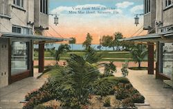 View from Main Entrance, Mira Mar Hotel Sarasota, FL Postcard Postcard Postcard