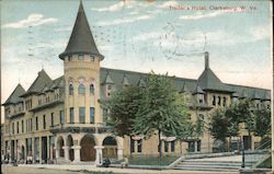 Trader's Hotel Clarksburg, WV Postcard Postcard Postcard