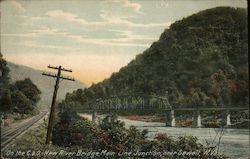On the C&O New River Bridge Main Line Junction Near Postcard