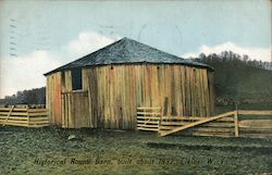 Historical Round Barn Postcard