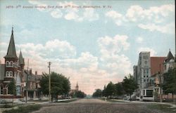 5th Avenue Looking East from 10th Street Huntington, WV Postcard Postcard Postcard