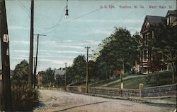 West Main St. Grafton, WV Postcard Postcard Postcard