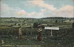 Spot Where Generals Lee and Grant Met Appomattox, VA Postcard Postcard Postcard