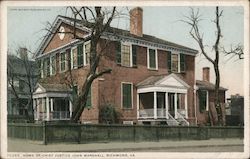 Home of Chief Justice John Marshall Postcard
