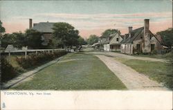 Main Street Yorktown, VA Postcard Postcard Postcard