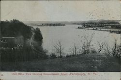 Ohio River View Showing, Blennerhassett Island Postcard