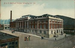 B. & O. Railroad Station Wheeling, WV Postcard Postcard Postcard