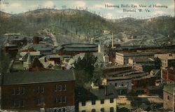 Humming Bird's Eye View of Humming Bluefield, WV Postcard Postcard Postcard