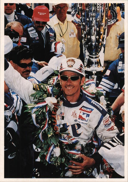 Arie Luyendyk in the Winner's Circle Indianapolis Auto Racing