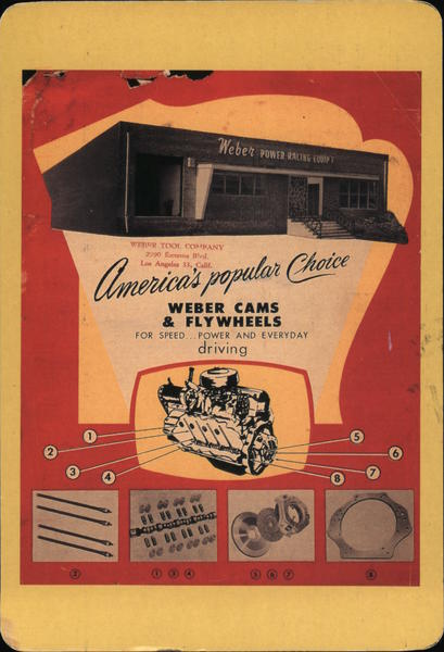 America's Popular Choice, Weber Cams & Flywheels Advertising