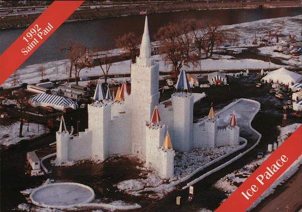 Winter Carnival Ice Palace Aerial St. Paul Minnesota