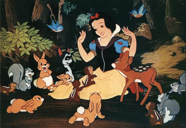 Snow White With Forest Animals Disney