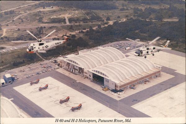 H-60 and H-3 Helicopters over U.S.N.A.S. Patuxent River Maryland