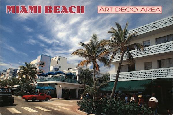 Miami Beach Art Deco Area Florida