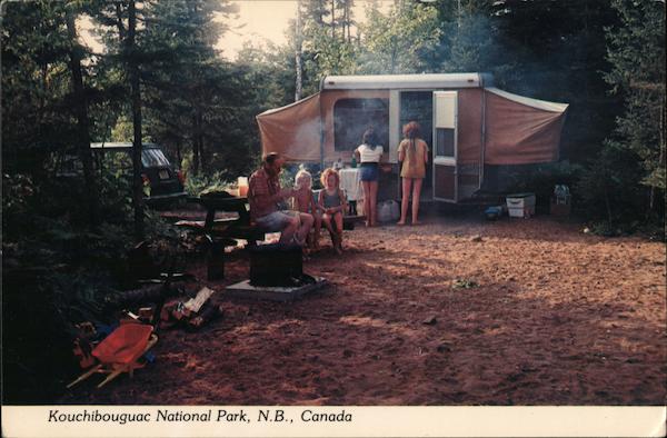 Camping at Kouchibouguac National Park NB Canada New Brunswick