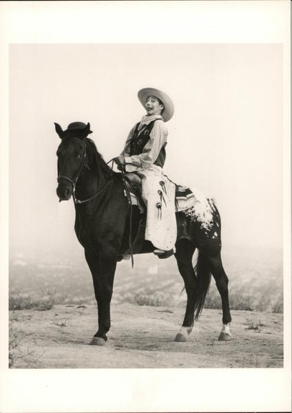 Pee Wee Herman on Mulholland Drive, 1987 Los Angeles California
