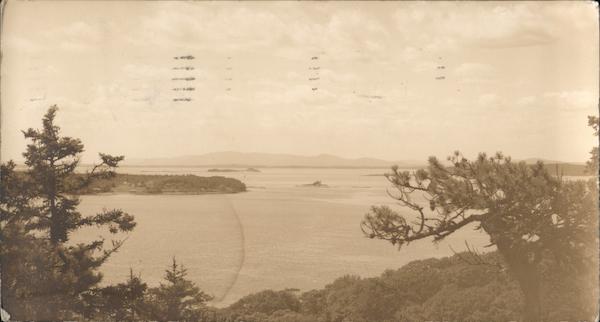 View of Water From Hill Belfast Maine