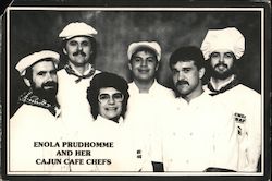 Enola Prudhomme and her Cajun Cafe Chefs Postcard