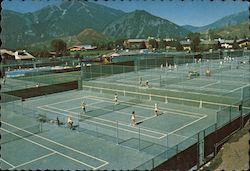 Tennis on Some of the 46 Courts in the Sun Valley Area Postcard