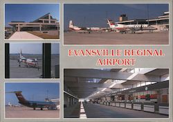 Evansville Reginal Airport Postcard