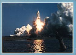 Trans-World Travel Club, Inc. - Shuttle Launch North Miami Beach, FL Postcard Postcard Postcard