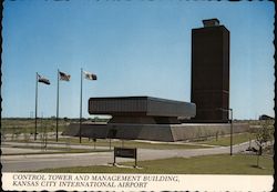 Control Tower and Management Building, Kansas City International Airport Postcard