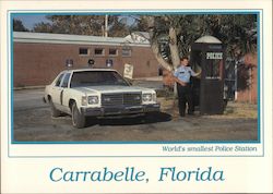 World's Smallest Police Station Carrabelle, FL Postcard Postcard Postcard