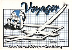 Rutan Voyager Flight, 1986 Postcard
