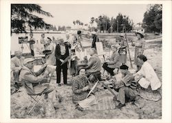 Artists Painting on Beach Postcard
