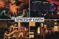 Spaceship Earth Disney Postcard Postcard Postcard