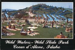 Wild Waters - Wild Slide Park Coeur d'Alene, ID Postcard Postcard Postcard