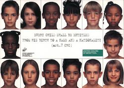 United Colors of Benetton: Photos of International Children Postcard