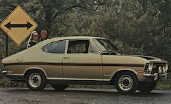 Buick's 1969 Opel GM Rallye Kadett Postcard