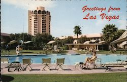Sands Hotel - At Poolside Las Vegas, NV Postcard Postcard Postcard