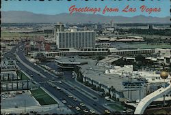 "The Strip" Looking Towards Downtown Las Vegas, NV Postcard Postcard Postcard