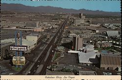 Aerial View of the Fabulous Strip Postcard